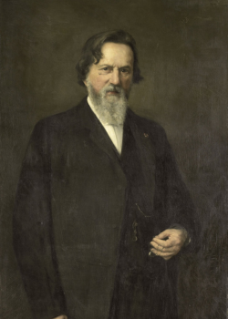 Franciscus Cornelis Donders, hoogleraar Fysiologie te Utrecht en voorzitter van de NMG in 1857